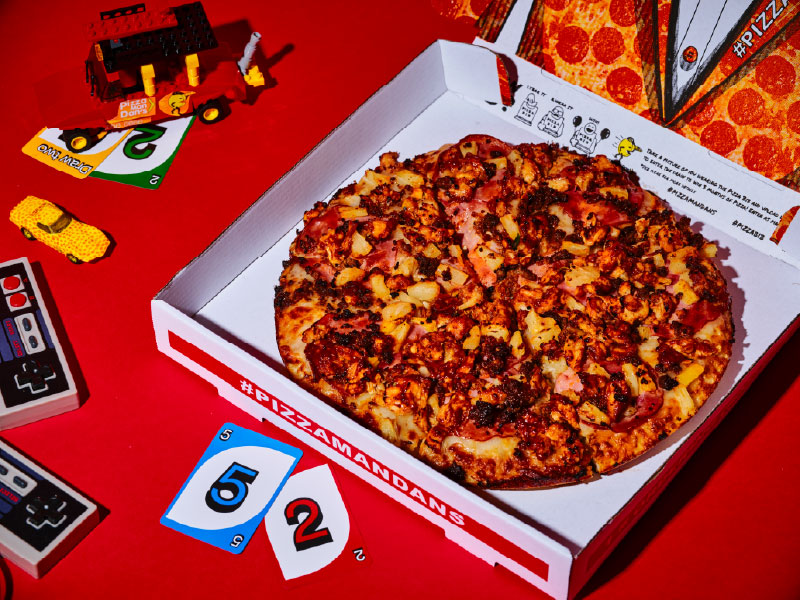 Pizza Man Dan's Hawaiian BBQ Pizza