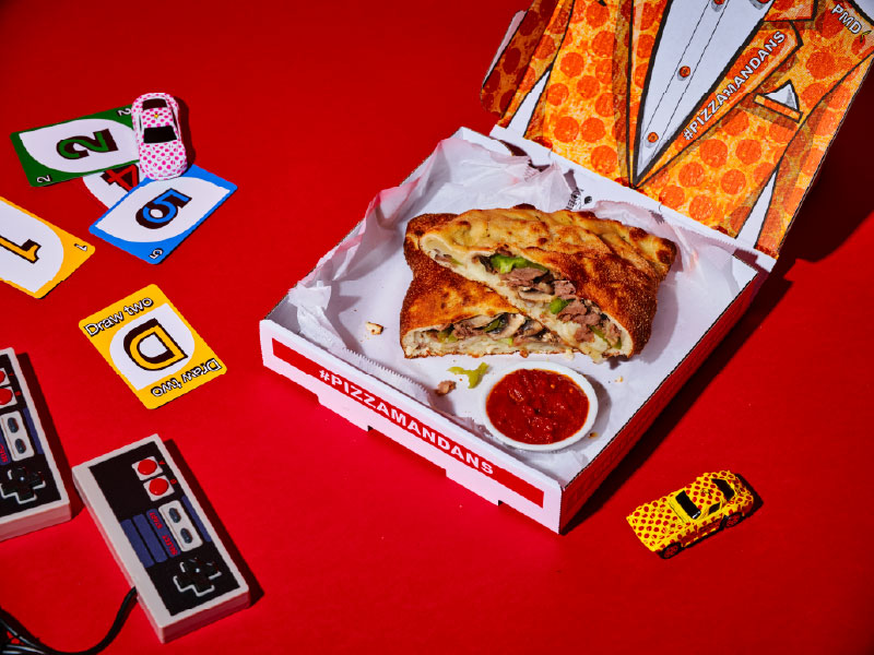 Pizza Man Dan's Philly Cheesesteak Calzone