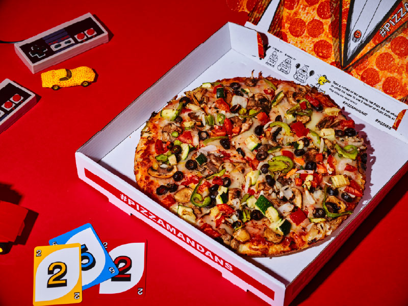 Pizza Man Dan's Veggie Deluxe Pizza